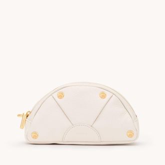 Hammitt Hammitt Shelley Pouch Calla Lily White Brushed Gold Hammered