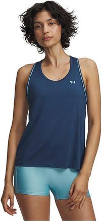 Under Armour Tech Knockout Tank Top Womens Clothing Wham Blue/Blue Haze : LG (US 12-14), Polyester