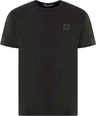 Stone Island Garment Dyed T-Shirt - Heren - T-shirts - Grijs - 2XL - Katoen - Tops