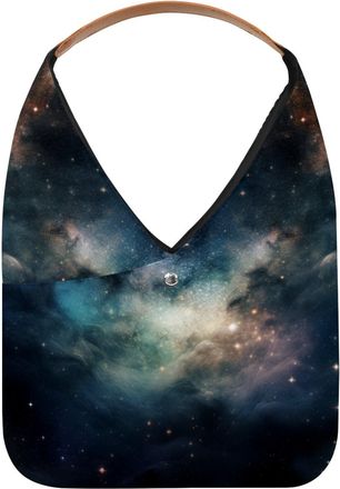 Generic Mysterious Starry Sky Reusable Lightweight Grocery Bags - Foldable Into Compact Pouch, Washable & Sturdy, Multipurpose for Shopping and Travel