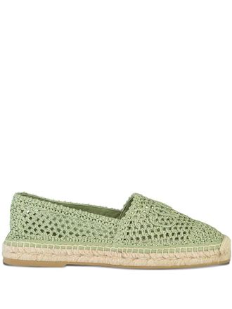 Chloé Isla espadrilles - women - Fabric/Rubber/Fabric - 40 - Green