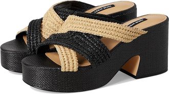 Nine West Bemay Womens Dress Sandals Black/Natural : 7.5 M, Rubber