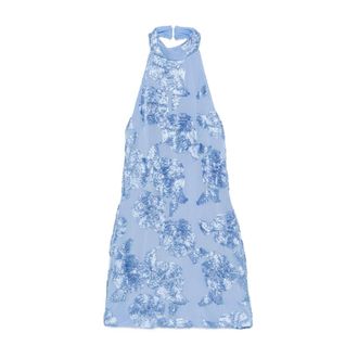 Rotate Rotate Birger Christensen, Dames, Jurken, Blauw, Maat: XS Leer