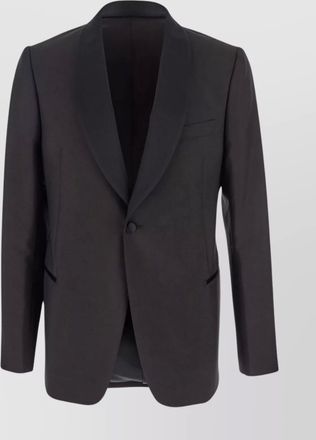 Emporio Armani tailored blazer with shawl lapel and pockets