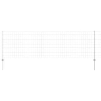 Berkfield Home Durable Euro Fence with 5 U Posts Silver 0, 8x10 m Steel
