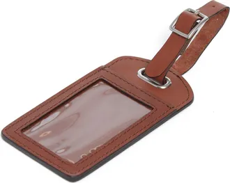 Korchmar Polo Leather Luggage Tag in Brown at Nordstrom