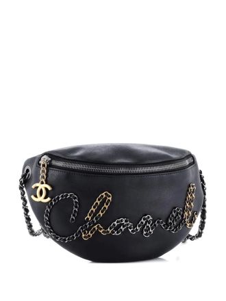 Chanel Chain Signe Waist Bag Calfskin belt bag - Nero