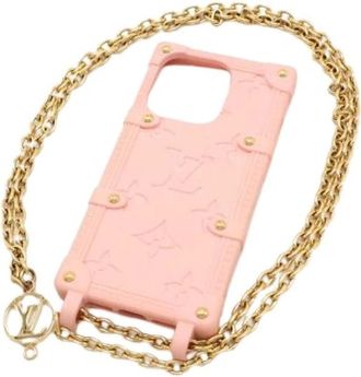 Louis Vuitton Pre-owned Accessories, female, Pink, Size: ONE SIZE Pre-owned iPhone 14 Pro Case Crossbody
