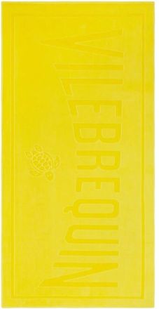 Vilebrequin Solid Katoenen Strandlaken - unisex - Handdoeken - Geel - ONE Size - Katoen - Home