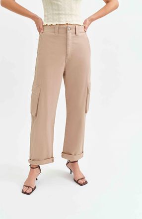 Daze Squad Curved Leg Cargo Pants In Acorn