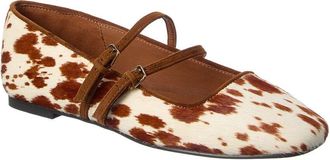 Madewell Greta Double Strap - Bringle Calf-Hair Flat