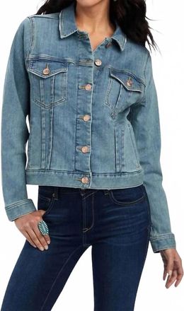 Ariat Button Front Denim Jacket In Utah Wash