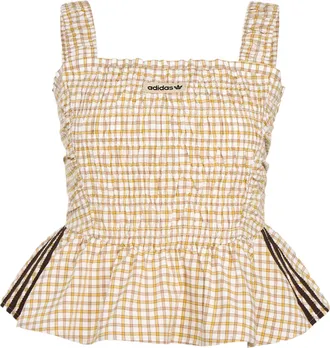 adidas (WMNS) adidas Plaid Vest Asia Sizing Yellow KX7036