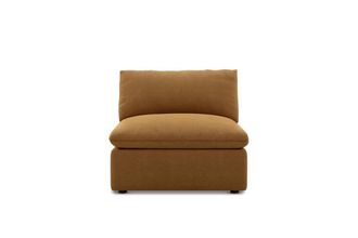 Castlery Customized Brown Armless Sofa | Dawson by Castlery