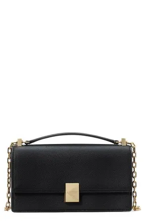 Kate Spade New York deco pebble leather convertible crossbody bag in Black at Nordstrom