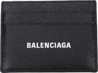 Balenciaga Herrens Dokumentenhalter aus Leder, Schwarz