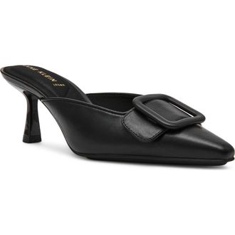Anne Klein Cassia Kitten Heel Mule in Black Pu at Nordstrom, Size 5.5
