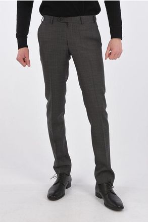 Corneliani District Check ACADEMY Pants with Belt Loops size 44