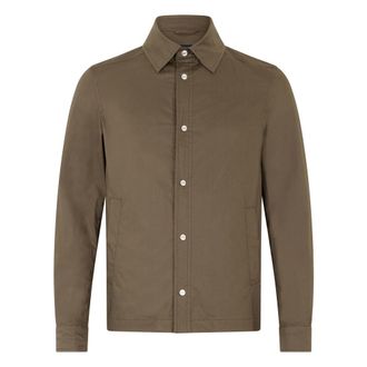 Herno Casual Shirts, male, Brown, Size: XS Lightweight Jacket