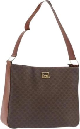 Celine Pre-owned Plastic Schoudertas - Dames - Vintage Schoudertas - Bruin - ONE Size - Vintage