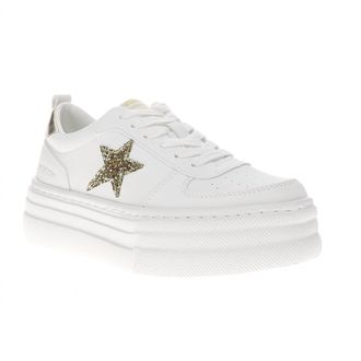 Vintage Havana Womens Hunter Glitter Platform Sneakers In Gold