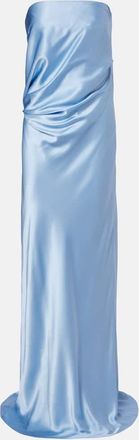 The Sei Abito bustier in charmeuse di seta