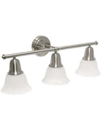 Lalia Home Essentix Contemporary Three Light Vanity Uplight Downlight Wall Mounted Fixture