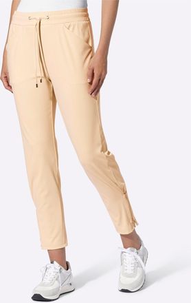 Heine 7/8-Hose HEINE, Damen, Gr. 36, Normalgr&ouml;ssen, rauchblau, sesam, bedruckt, 75% Polyamid, 25% Elasthan, unifarben, Hosen 7/8-Hose