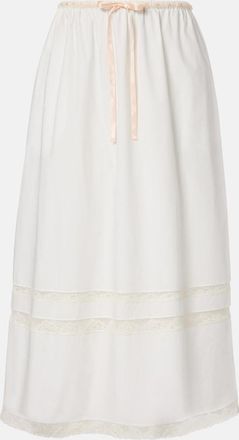 Poss&eacute; Gonna midi Alma con pizzo