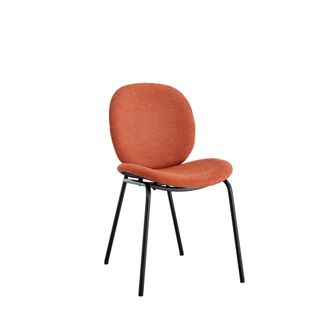 DRAWER Lote de 2 sillas de tela y metal - &oacute;xido