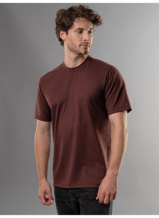 Trigema T-Shirt TRIGEMA TRIGEMA T-Shirt DELUXE Baumwolle, Herren, Gr. 4XL, braun (kastanie), 100% Baumwolle, Basic, Shirts T-Shirt