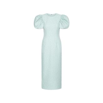 Rotate ROTATE Birger Christensen, Midi Dresses, female, Blue, Size: S Dresses