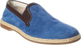 Dolce & Gabbana Pantofola Suede & Leather Loafer
