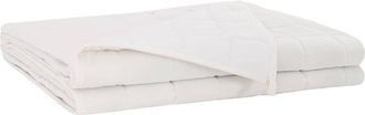 vidaXL Manta Con Peso Blanco 135 X 200 Cm 10 Kg 100% Algod&oacute;n 205t Vidaxl