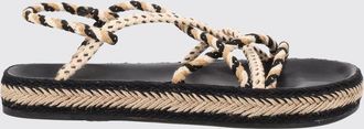 Isabel Marant Sandalo Kitza in iuta intrecciata