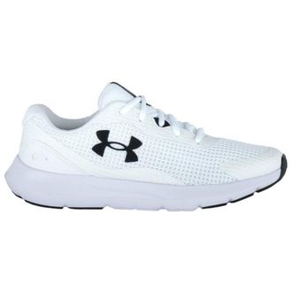 Under Armour Surge 3 Textile Synthetic Mens Low Top Trainers - White White - Size:UK 10.5