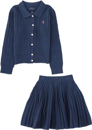Polo Ralph Lauren Cable-Knit Cotton Cardigan - Navy