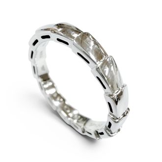 Bulgari White Gold White Gold (18K) Band Ring (Pre-Owned)
