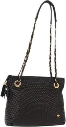 Bally Pre-owned Shoulder Bags, female, Black, Size: ONE SIZE Pre-owned Leather Shoulder Bag