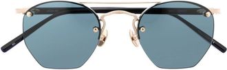 Matsuda rimless sunglasses - unisex - Metal (Other)/Acetate - 47 - Blue