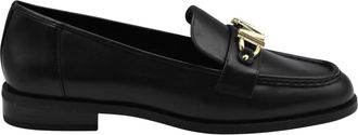 Michael Kors Tiegan Loafer Charm - Dames - Loafers - Zwart - 37 EU - Leer - Schoenen