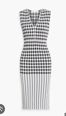 Another Tomorrow Gingham Dres Size L