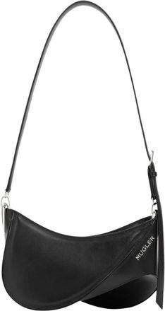 MUGLER Spiral Curve 01 Bag - Dames - Schoudertassen - Zwart - ONE Size - Leer - Tassen
