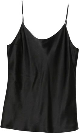 Max Mara Zijden satijnen top - Dames - Tops - Zwart - Maat: XS Zijde