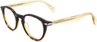 Rag & Bone Rag & Bone Unisex 48mm Black Shaded Havana Opticals