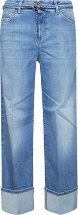 Liu Jo B.up Good Cropped H.w. Jeans - Dames - Regular Fit Jeans - Blauw - W26 - Denim - Jeans