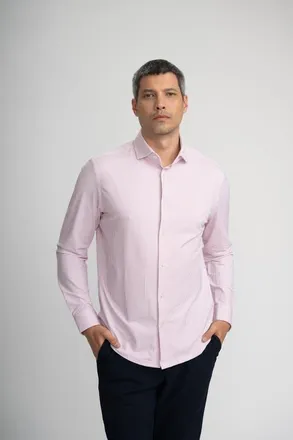 Stone Rose Apex Estate Microstripe LS Shirt in Dark Pink at Nordstrom, Size Xxx-Large