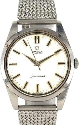 Omega Pre-owned Watches, male, Gray, Size: ONE SIZE Pre-owned Seamaster Stainless Steel Automatic