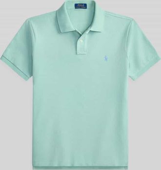 Polo Ralph Lauren Slim Fit Poloshirt aus reiner Baumwolle in Mint, Gr&ouml;&szlig;e XXL