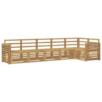 vidaXL Conjunto De Sof&aacute;s De Exterior 6 Pcs Blanco 310 X 132,5 X 73 Cm Vidaxl